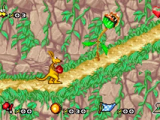 The carnivorous plants hurt when you touch them, but they do not actively do something.