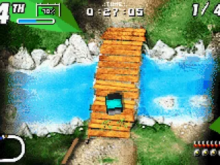 Driving over a bridge