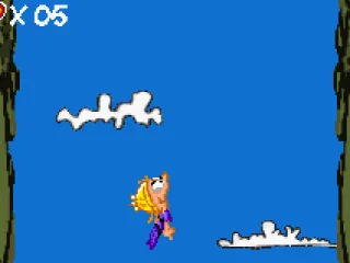 After bouncing on a dragon's belly, we go all the way up again, only faster and without being able to adjust the speed.