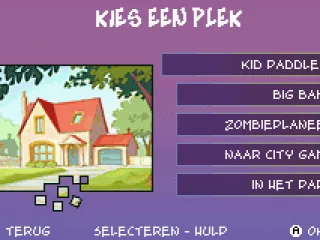 There are several places to go where Kid can play different mini games.