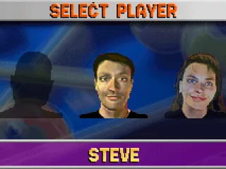 One of the male players