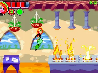 Watch out for those flames, Kim!