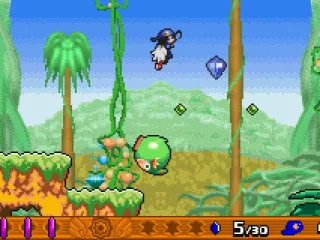 Using an enemy to double-jump