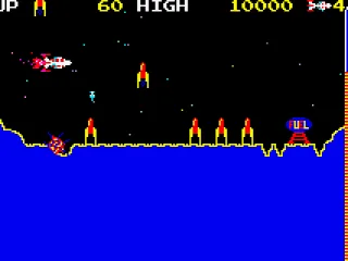 Scramble - avoid enemy missiles at all cost!