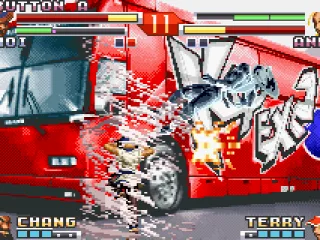 During his DM Super Tornado Vacuum Slice, Choi attacks the opponent with a 3-hit walking whirlwind.