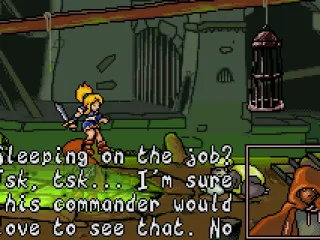 A small tutorial - The cloak figure will guide you out onto the city and teach you various abilities Sia can perform.