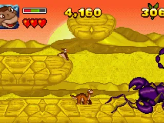 One of the bosses you'll have to fight is this large scorpion