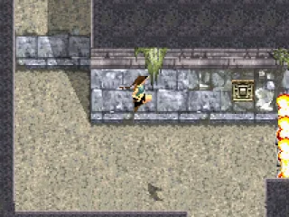 Jumping...You should push the button to turn off the fire...