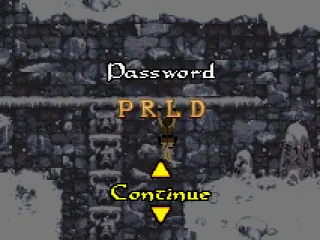 Password for the current level...You need to know it to continue the game from certain point...