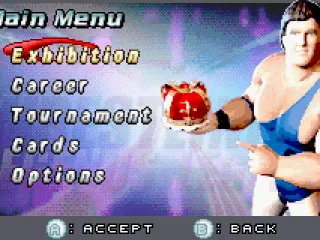 Menu screen