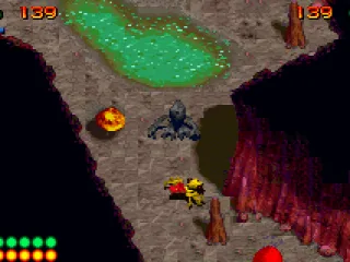 Defeated creatures  lay on their back, twitching.