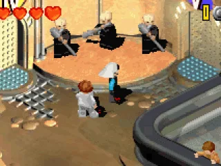 There isn't a main menu, to select an episode just go through a door, to buy something ask at the counter