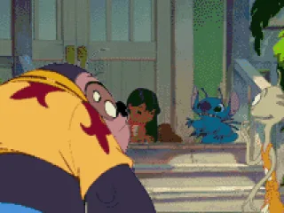 Introduction frame  Lilo & friends in her beach bungalow.