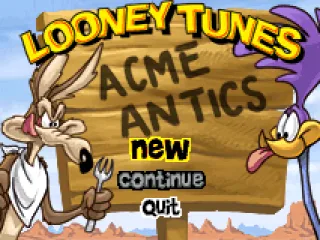 Acme Antics title screen