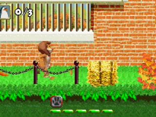 The first stage of the tutorial, playing Alex the lion