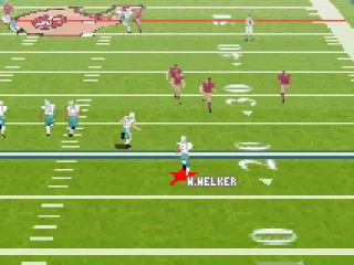 Running with the ball.