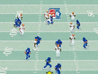 The Madden QB tries to run the ball