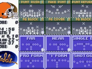 The play-calling screen