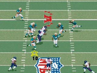 Running with the ball.