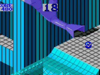 Marble Madness: these slides allow you to get lower down faster.