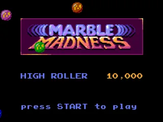 Marble Madness: Title screen