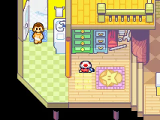 Almost naked Mario...