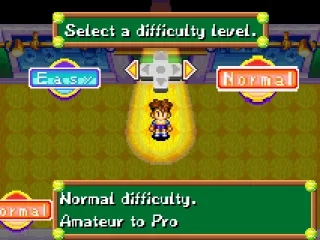 Selecting difficulty level