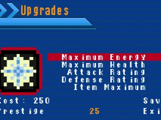 Upgrading your characters