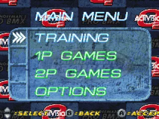 Main menu