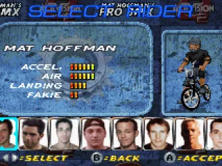 Select a rider.