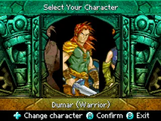 Select what class of character you want to play as