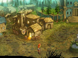 You move around the town in a third person perspective