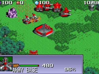 Building an army base.