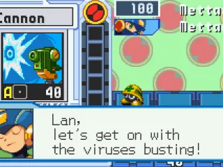 At the start of the game, you're taught the basics of Net Battling