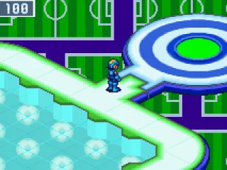 Mega Man explores Lan's home page