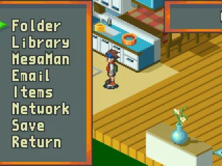 The pause menu lets you check status and other info