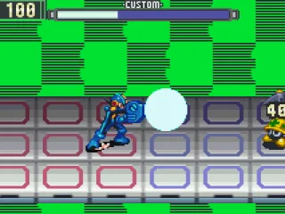 Using this cannon chip turns Mega Man's arm into a cannon too