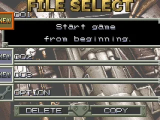Select any slot to save your game and turn on the Auto Fire function in OPTION...
