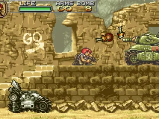 Throwing some bombs to destroy the enemy forces.