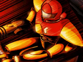 Samus en route to planet Zebes.