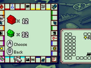 A view of the whole game board and the progress