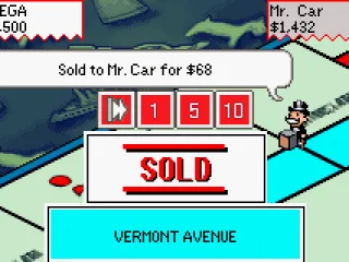 but the property I bid for gets sold to my opponent.