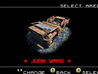 Choosing an arena; not all places can be selected from the start, either