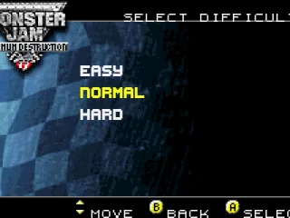 There are three levels of difficulty available