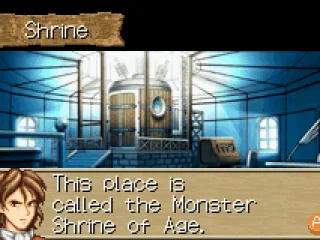 This is the Monster Shrine of Age.  Meet Bolsoi