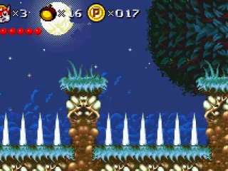 Spikes will hurt Mr Nutz if he falls on them.