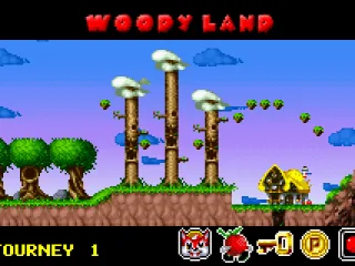 The world map screen