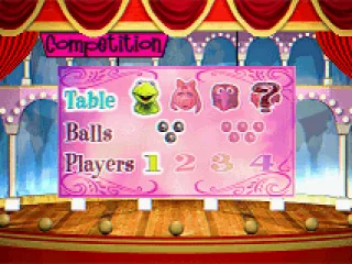 Competition Mode: Select table, number of balls and players
