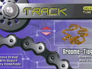 Track selection is available for the quick race option