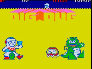 Dig Dug - Title screen.